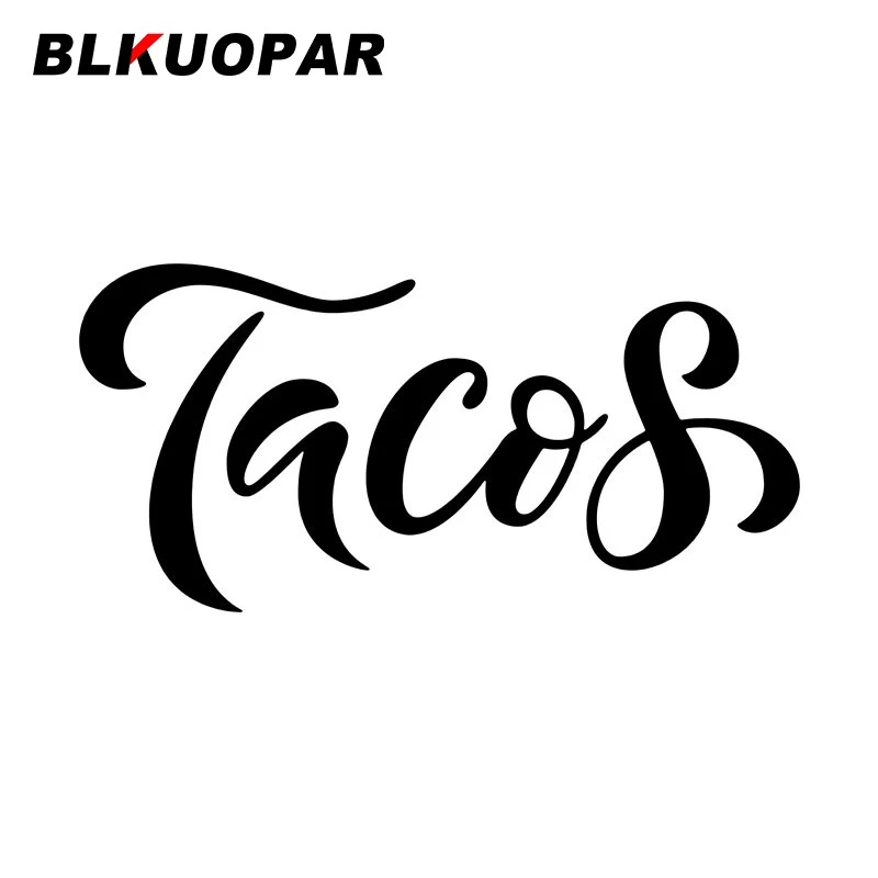 BLKUOPAR Taco художественный текст силуэт Автомобильная наклейка графика креативная Солнцезащитная наклейка для ноутбука бампера окна багажник...
BLKUOPAR Taco художественный текст силуэт Автомобильная наклейка графика креативная Солнцезащитная наклейка для ноутбука бампера окна багажник...