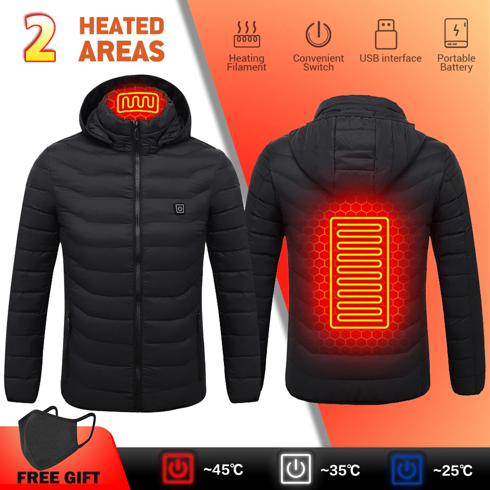 Men Motorcycle Jacket 2 Areas Heated Warm Thermal Coat USB Winter Outdoor Electric Heating Jackets Heatable Cotton Jacket
Men Motorcycle Jacket 2 Areas Heated Warm Thermal Coat USB Winter Outdoor Electric Heating Jackets Heatable Cotton Jacket