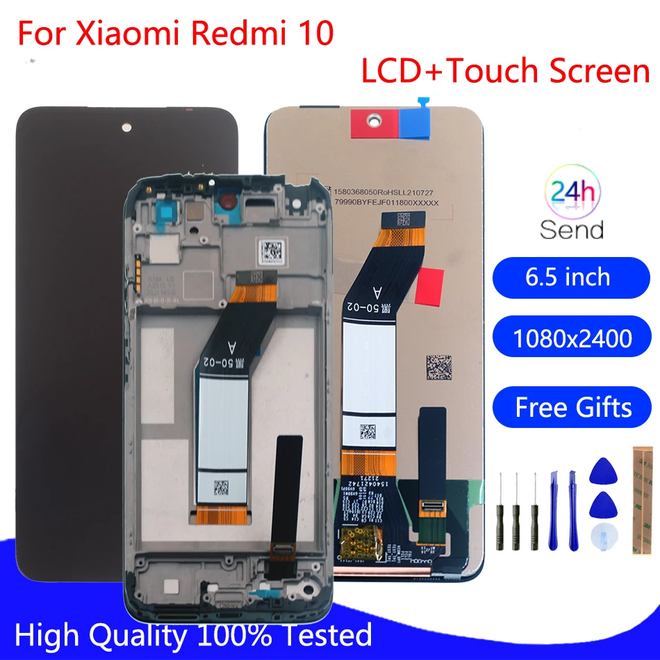 Original LCD For Xiaomi Redmi 10 Display Screen Touch Screen Digitizer Assembly Phone Parts For Redmi 10 Display Screen
Original LCD For Xiaomi Redmi 10 Display Screen Touch Screen Digitizer Assembly Phone Parts For Redmi 10 Display Screen