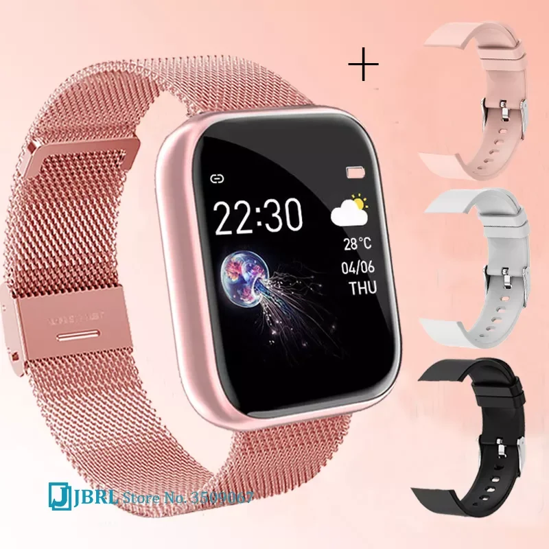 2021 Ladies Sport Bracelet Smart Watch Women Smartwatch Men Smartband Android IOS Waterproof Fitness Tracker Smart Clock Mens 
2021 Ladies Sport Bracelet Smart Watch Women Smartwatch Men Smartband Android IOS Waterproof Fitness Tracker Smart Clock Mens