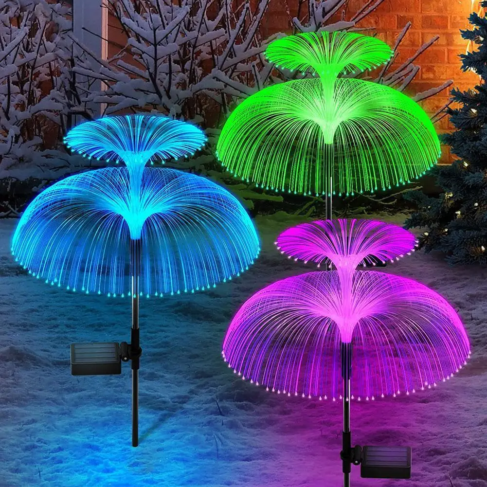 Double Solar Jellyfish Light 7 Colors Solar Garden Lights LED Fiber Optic Lights Outdoor Waterproof Decor Lamp For Lawn Pat W7U3
Double Solar Jellyfish Light 7 Colors Solar Garden Lights LED Fiber Optic Lights Outdoor Waterproof Decor Lamp For Lawn Pat W7U3