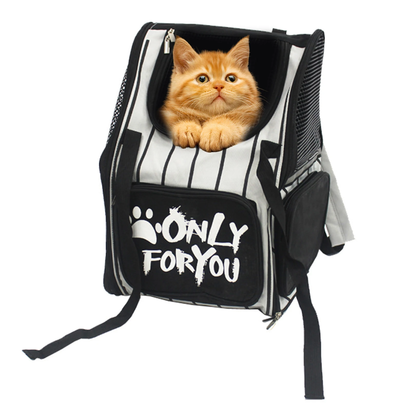 

Переноска для кошек, переноска для книг, Вентилируемая сетчатая сумка для кошек для путешествий, пешего туризма, прогулок, Солнцезащитный д...