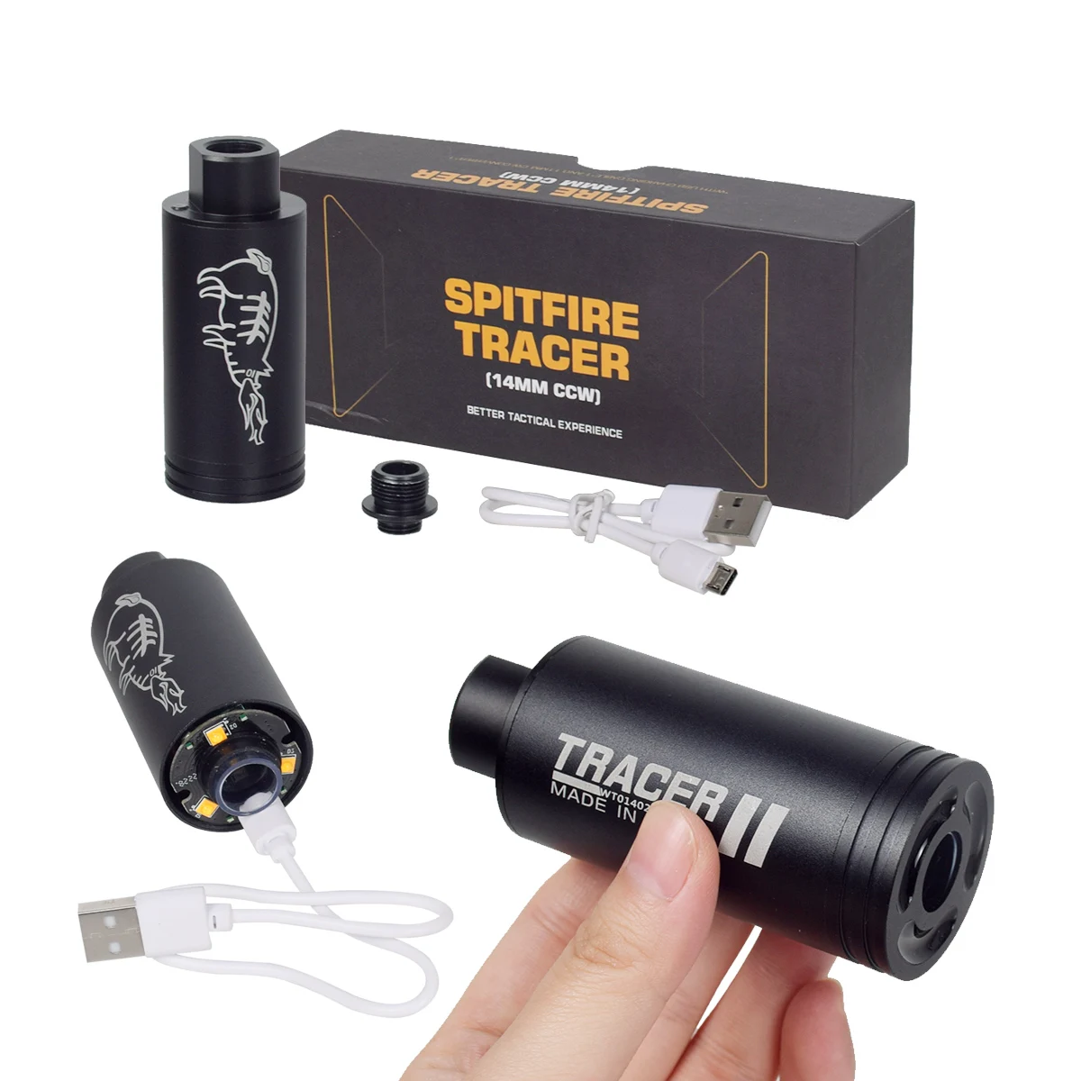 Hunting Spitfire Tracer Auto 14mm CCW/10mm CW For Rifle Pistol Shooting Game Lighter S Tracer Unit Tactical Toy Accessories
Hunting Spitfire Tracer Auto 14mm CCW/10mm CW For Rifle Pistol Shooting Game Lighter S Tracer Unit Tactical Toy Accessories