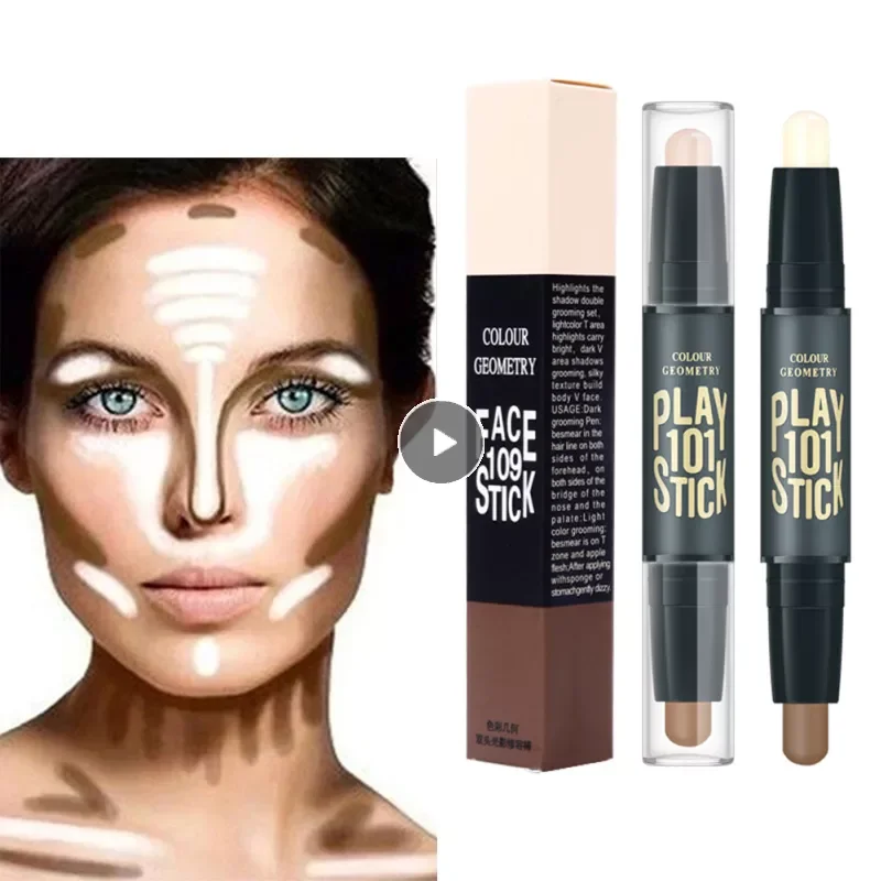 Double Head Highlighter Face Contouring Bronzers Concealer Highlighters Pen 3D Makeup Corrector Concealer Contour Stick TSLM1
Double Head Highlighter Face Contouring Bronzers Concealer Highlighters Pen 3D Makeup Corrector Concealer Contour Stick TSLM1