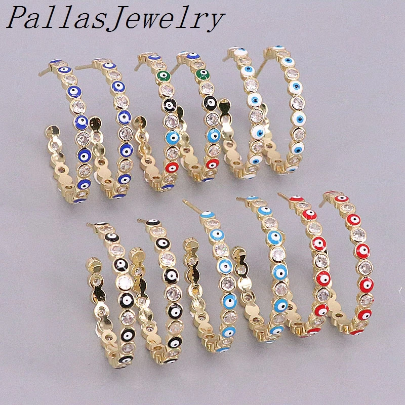 5Pairs,New Style Bohemian Color Eye Filled Gold Hoop Earring for Women Vintage Wedding Gifts Jewelry
5Pairs,New Style Bohemian Color Eye Filled Gold Hoop Earring for Women Vintage Wedding Gifts Jewelry