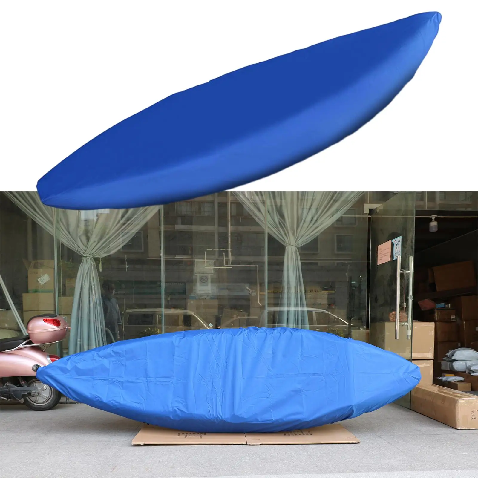 Oxford Fabric Kayak Cover Outdoor Storage UV Block Fishing Boat Paddle Board Cover Waterproof Dust Cover Blue Protector Shield
Oxford Fabric Kayak Cover Outdoor Storage UV Block Fishing Boat Paddle Board Cover Waterproof Dust Cover Blue Protector Shield
