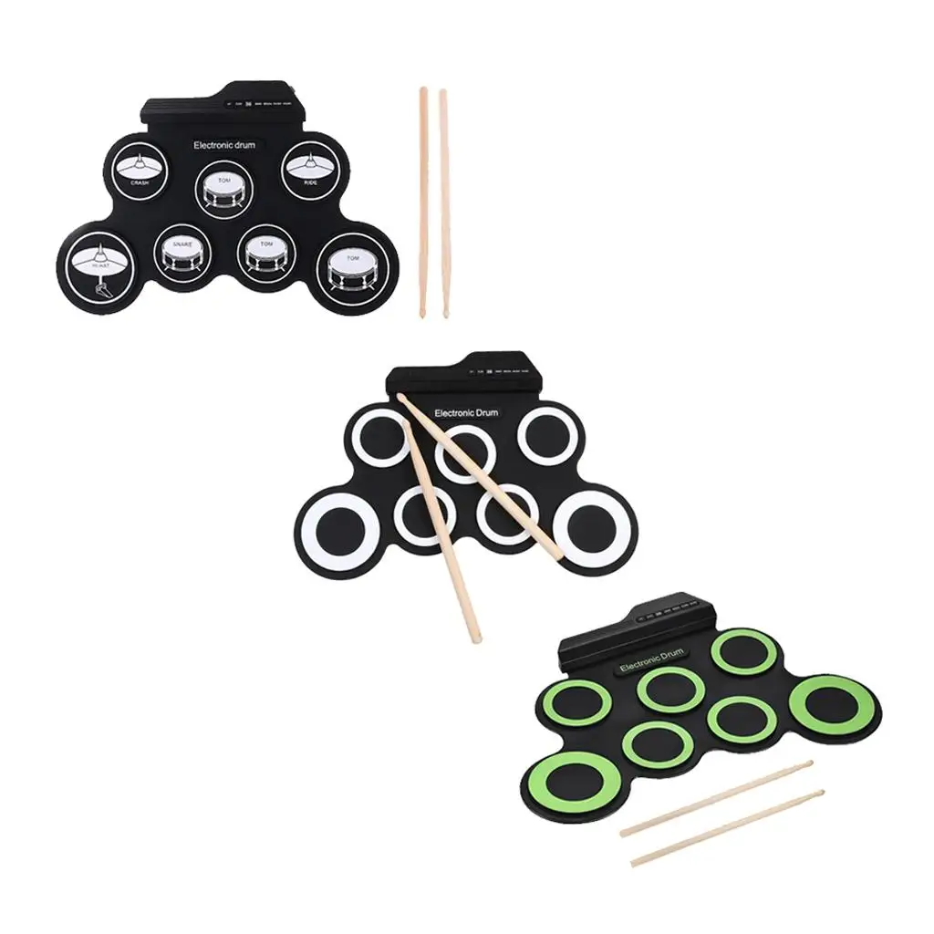 7 Pads Electronic Drum Set, Electric Drum Set with Headphone , , Foot Pedals, Gift for Holiday Birthday
7 Pads Electronic Drum Set, Electric Drum Set with Headphone , , Foot Pedals, Gift for Holiday Birthday