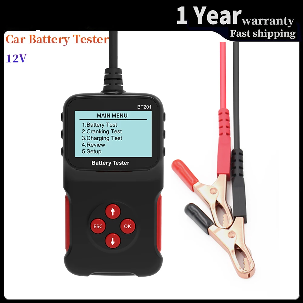 Car Battery Tester 12V Automotive Battery Load 100-2000 cca Digital Auto Battery Analyzer Accurate Battery Diagnostic Tool
Car Battery Tester 12V Automotive Battery Load 100-2000 cca Digital Auto Battery Analyzer Accurate Battery Diagnostic Tool