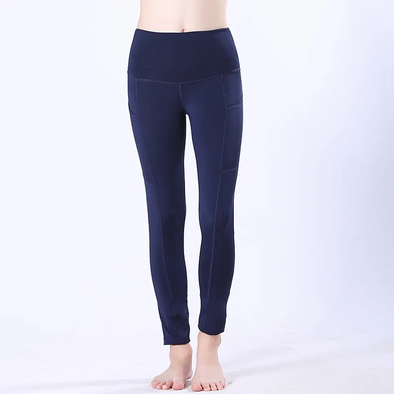 Sports Yoga Pants Women's High Waist Solid Color Trousers with Pockets Female Tight Fitness Pants Yoga Workout Leggings Gym Wear
Sports Yoga Pants Women's High Waist Solid Color Trousers with Pockets Female Tight Fitness Pants Yoga Workout Leggings Gym Wear
