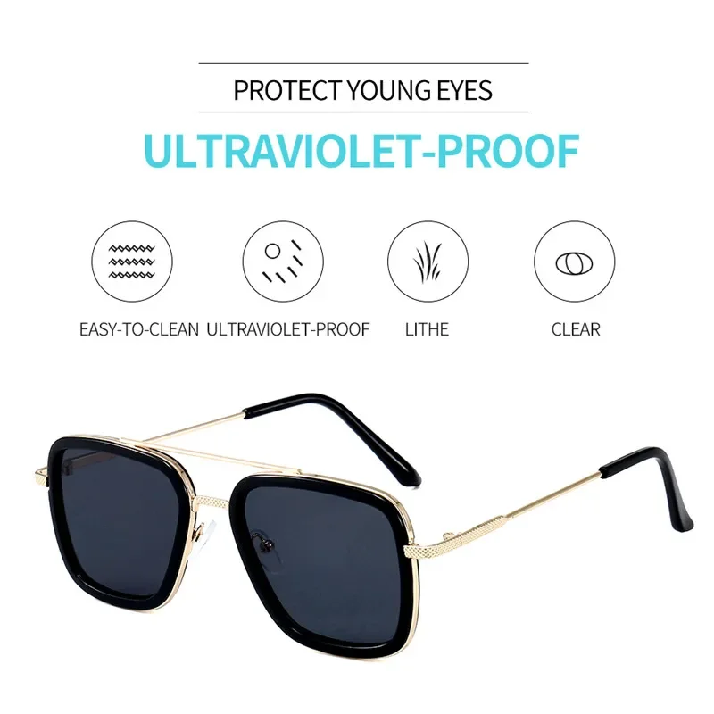 Glasses High Tony Square Spider Stark Fishing Outdoor Quality Man Sunglasses Sun Glasses Eyewear Men Fishing Iron Sport Sports
Glasses High Tony Square Spider Stark Fishing Outdoor Quality Man Sunglasses Sun Glasses Eyewear Men Fishing Iron Sport Sports