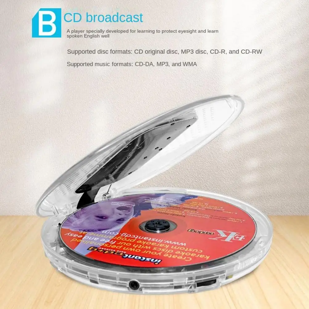 Портативный обучающий аппарат, ЖК-экран, Противоударная защита, Компактный Дисковый плеер Walkman, MP3-плееры, компактный музыкальный плеер с диском
Портативный обучающий аппарат, ЖК-экран, Противоударная защита, Компактный Дисковый плеер Walkman, MP3-плееры, компактный музыкальный плеер с диском