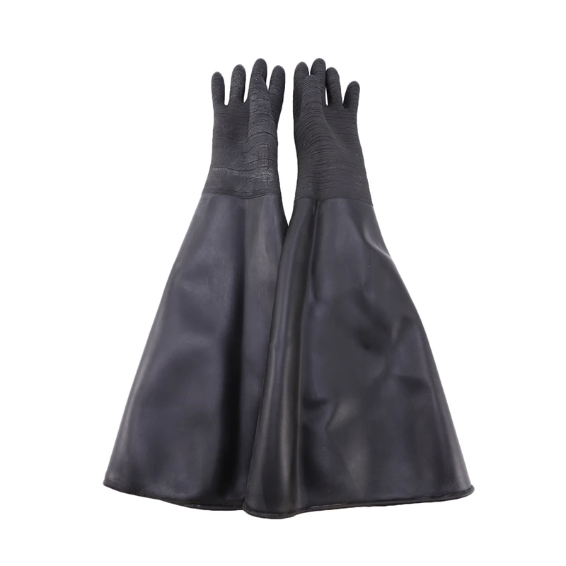 Promotion! Rubber Black Sandblaster Gloves Stripe Abrasive Sand Blasting Gloves For Blasting Cabinet 65X30cm
Promotion! Rubber Black Sandblaster Gloves Stripe Abrasive Sand Blasting Gloves For Blasting Cabinet 65X30cm
