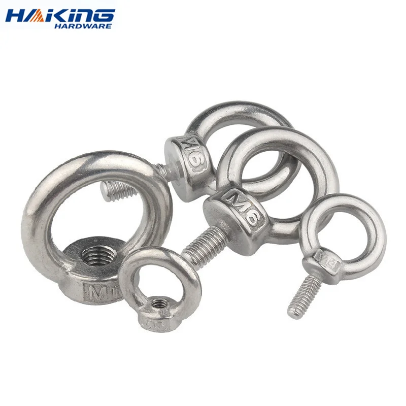 1/ 2/ 5pcs Lifting Eye Nuts/ Screw Ring Eyebolt Ring Hooking Nut Screws M3 M4 M5 M6 M8 M10 M12 304 Stainless Steel
1/ 2/ 5pcs Lifting Eye Nuts/ Screw Ring Eyebolt Ring Hooking Nut Screws M3 M4 M5 M6 M8 M10 M12 304 Stainless Steel