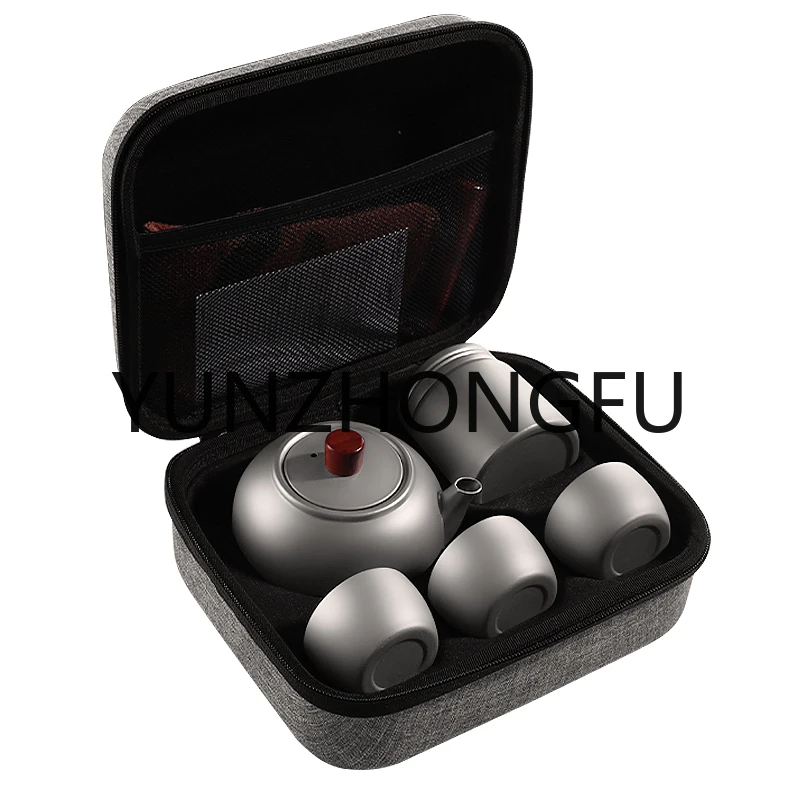 Pure Titanium Travel Tea Set Portable Bag Household Teapot Outdoor Carry Tour Titanium Alloy Tea Making Device
Pure Titanium Travel Tea Set Portable Bag Household Teapot Outdoor Carry Tour Titanium Alloy Tea Making Device