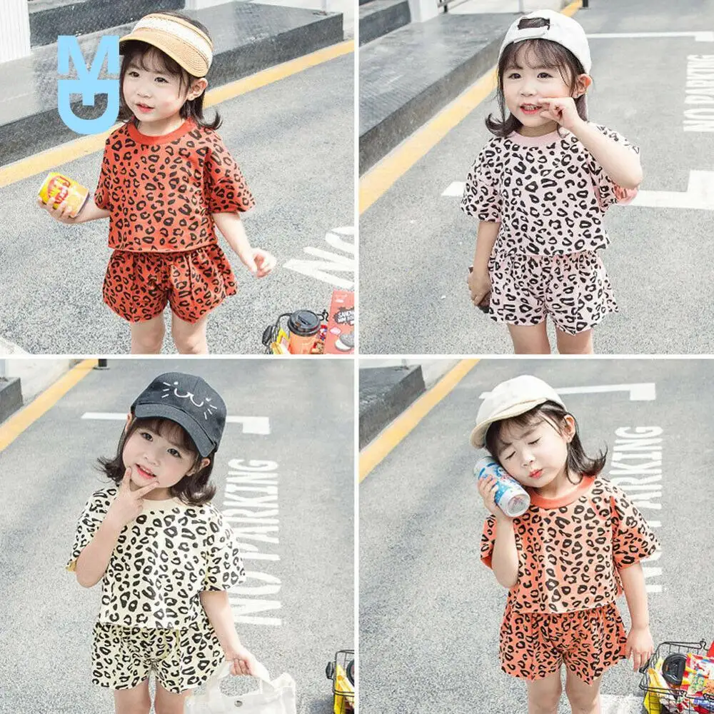 New 4 Colors 2022 Fashion Infant Baby Girls Summer Outfits Clothes Sets 2pcs Leopard Print T-shirt Top+Shorts Outfit 6M-5Y
New 4 Colors 2022 Fashion Infant Baby Girls Summer Outfits Clothes Sets 2pcs Leopard Print T-shirt Top+Shorts Outfit 6M-5Y