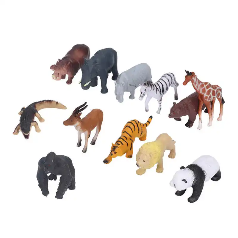 12pcs Animal Model Toy Set Simulation Tiger Elephant Deer Jungle Animal Figurines Models Education Toys for Children
12pcs Animal Model Toy Set Simulation Tiger Elephant Deer Jungle Animal Figurines Models Education Toys for Children