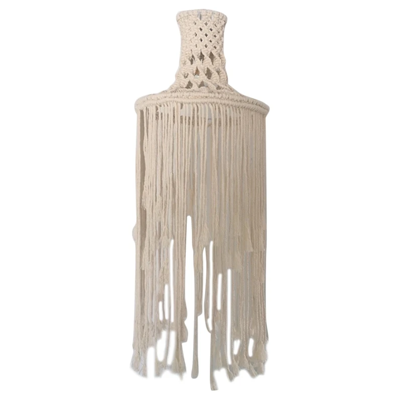 Hand Knitting Lamp Shade Ceiling Light Shade Fitting,Boho Hanging Pendant Light for Living Room Bedroom Porch Decoration
Hand Knitting Lamp Shade Ceiling Light Shade Fitting,Boho Hanging Pendant Light for Living Room Bedroom Porch Decoration