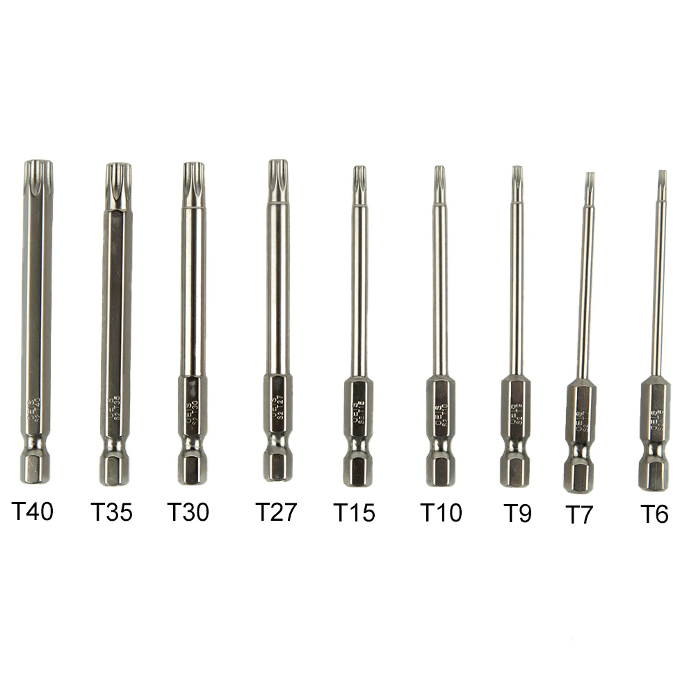 1pc Hollow Torx Screwdriver Bit 1/4'' Hex Shank 75mm T7-T40 Alloy Steel For Exact Screw Unscrew Electric Drill Driver Tool Parts
1pc Hollow Torx Screwdriver Bit 1/4'' Hex Shank 75mm T7-T40 Alloy Steel For Exact Screw Unscrew Electric Drill Driver Tool Parts