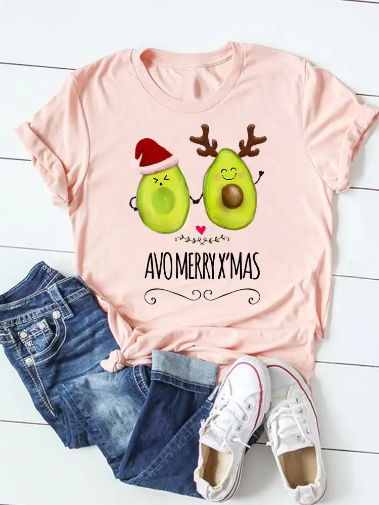 Футболка с надписью "Merry Christmas", модная женская одежда с авокадо, милая любовь, с Новым годом, графическая футболка, топ, базовая футболка
Футболка с надписью "Merry Christmas", модная женская одежда с авокадо, милая любовь, с Новым годом, графическая футболка, топ, базовая футболка