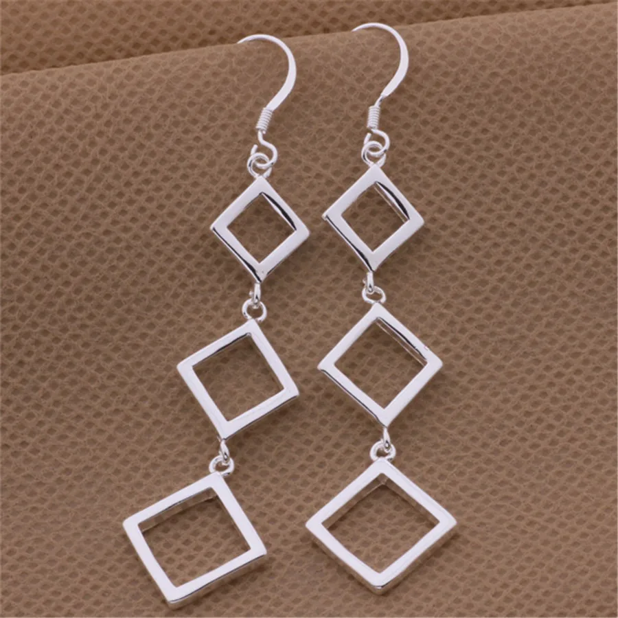 925 Sterling Silver Three Square Hanging Earrings For Women Fashion Luxury Long Earrings Party Jewelry Free Shipping Everything
925 Sterling Silver Three Square Hanging Earrings For Women Fashion Luxury Long Earrings Party Jewelry Free Shipping Everything
