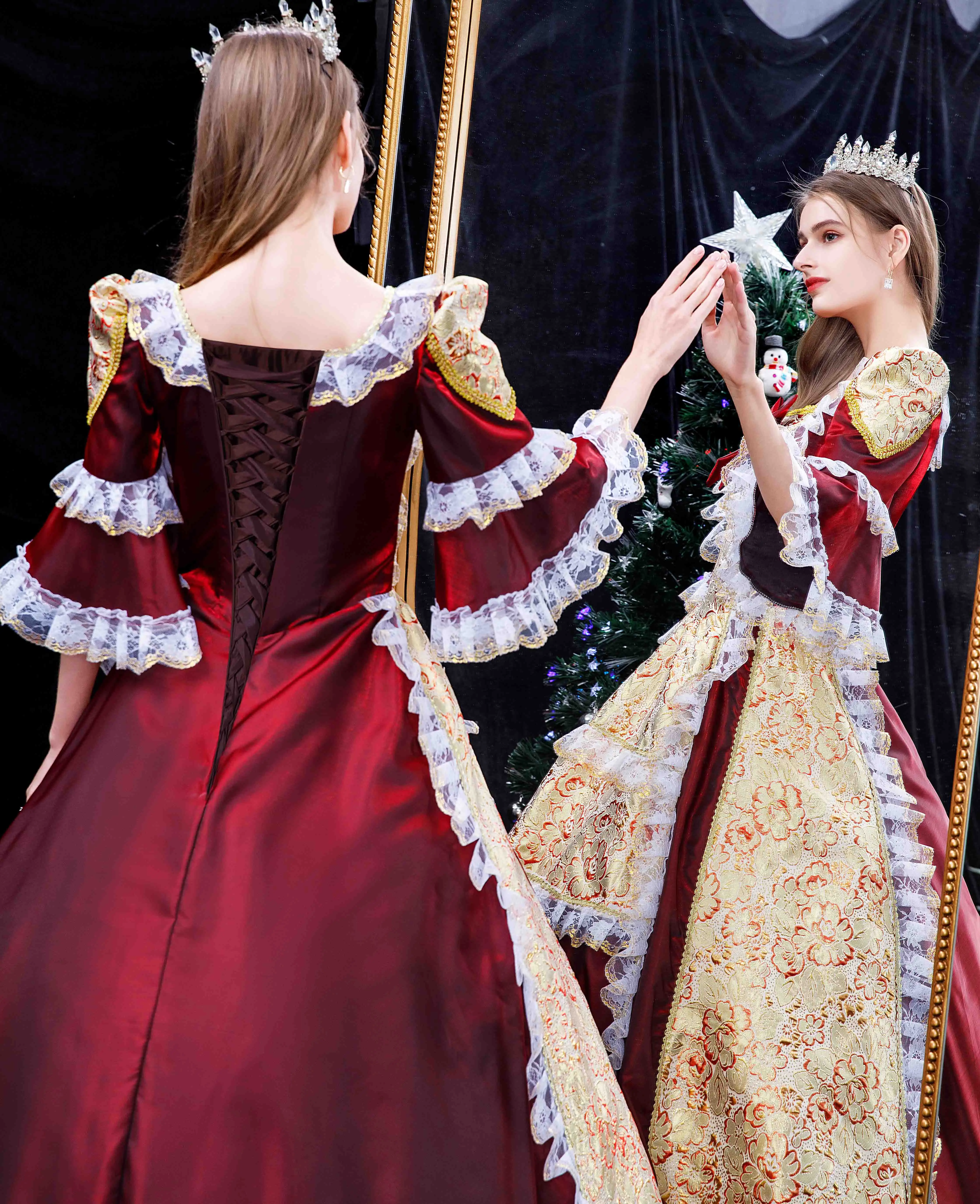 18th Century Rococo Party Prom Dresses Royal Baroque Cosplay Halloween Merry Christma Victorian Dress
18th Century Rococo Party Prom Dresses Royal Baroque Cosplay Halloween Merry Christma Victorian Dress