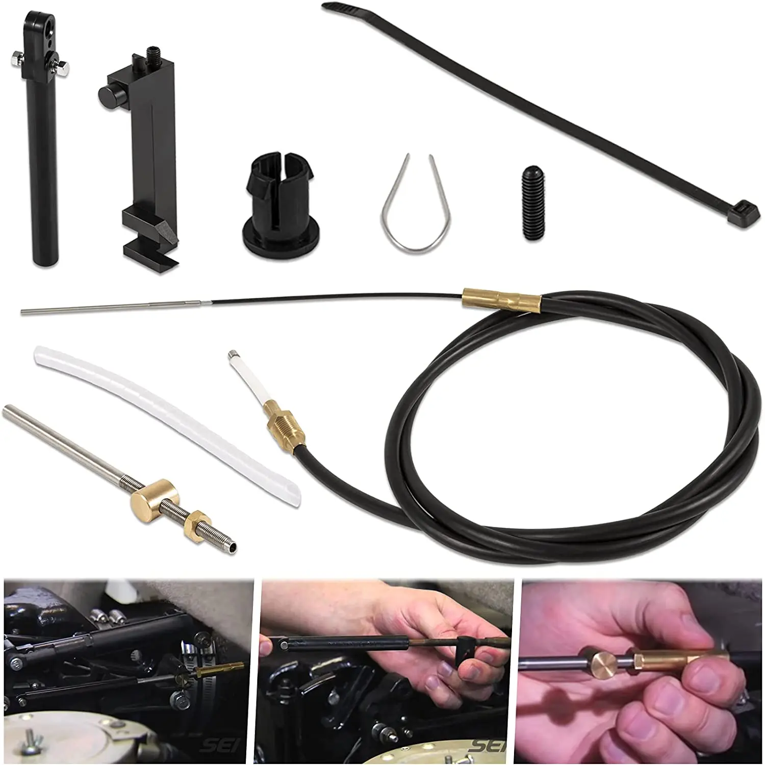 

865436A03 Lower Shift Cable Kit Yacht Accessories For MerCruiser Stern Drives MC-I R MR Alpha One Gen II