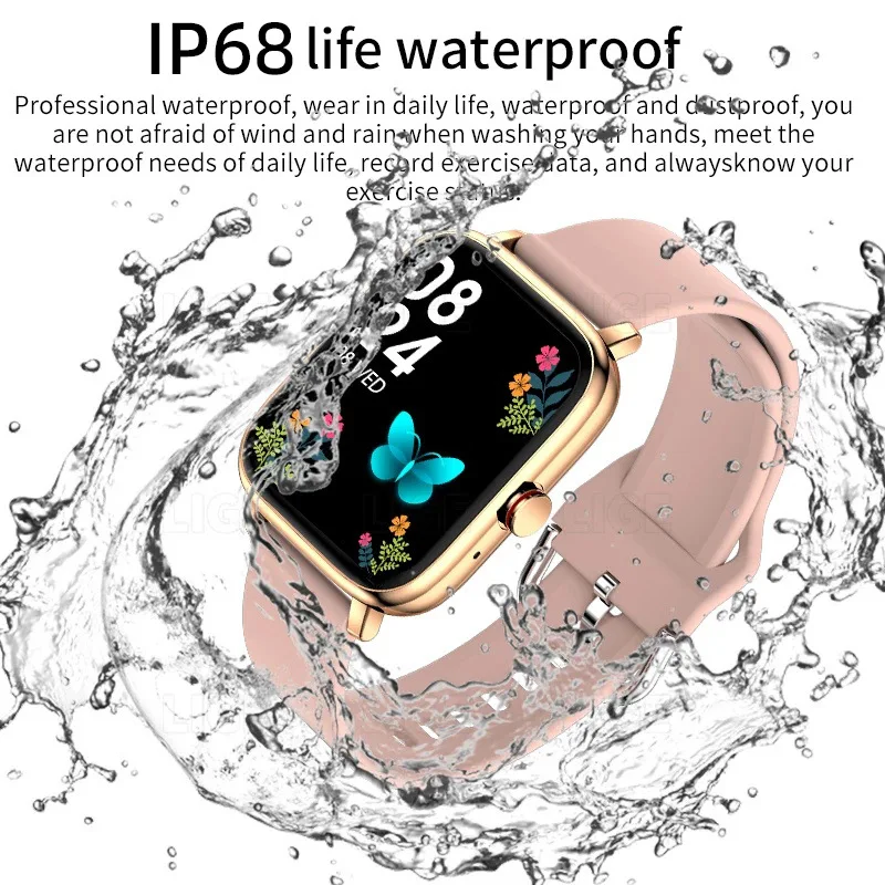

High Quality Full Touch Smartwatch Blood Pressure Oxygen i13 Black Silver Pink i13 Smart Waterproof