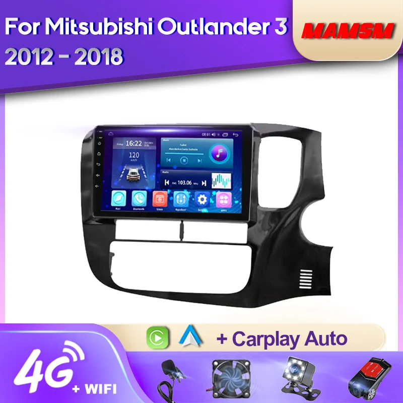 Автомобильный радиоприемник MAMSM Android 12 для Mitsubishi Outlander 3 GF0W GG0W 2012 - 2018 RHD мультимедийный видеоплеер GPS 4G Carplay Авторадио
Автомобильный радиоприемник MAMSM Android 12 для Mitsubishi Outlander 3 GF0W GG0W 2012 - 2018 RHD мультимедийный видеоплеер GPS 4G Carplay Авторадио