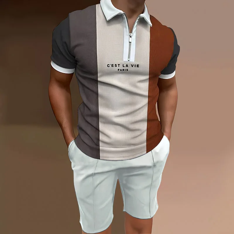 NEW brand letter Men's T-shirt polo Suit Summer Fashion Outdoor Leisure Sports Shorts Suit 2-piece Set S-3XL
NEW brand letter Men's T-shirt polo Suit Summer Fashion Outdoor Leisure Sports Shorts Suit 2-piece Set S-3XL