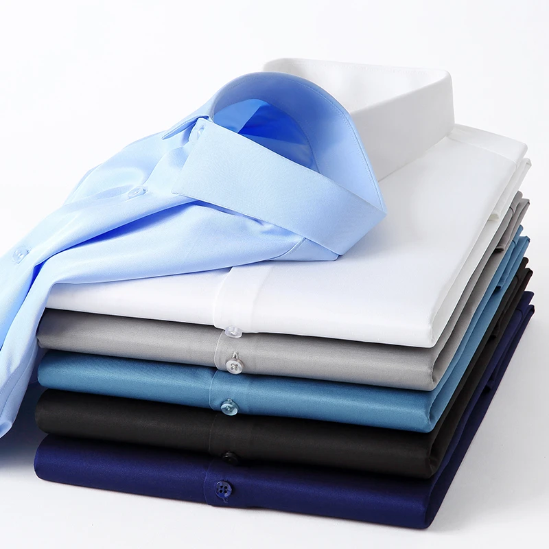 Men Casual Wool Viscose Shirts Elastic Non-ironing Wrinkle-free Business Solid Color Slim Fit Clothes
Men Casual Wool Viscose Shirts Elastic Non-ironing Wrinkle-free Business Solid Color Slim Fit Clothes