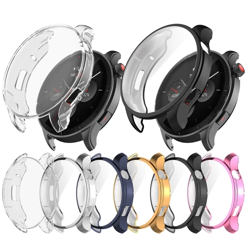 Чехол для Amazfit GTR4, чехол с покрытием из ТПУ, противоударный чехол, универсальный защитный чехол-бампер
Чехол для Amazfit GTR4, чехол с покрытием из ТПУ, противоударный чехол, универсальный защитный чехол-бампер