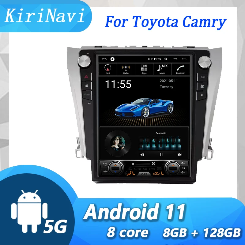 Вертикальный экран KiriNavi Android 11 для Toyota Camry 2012-2015, автомобильное радио, GPS-навигация, автомобильный Dvd, мультимедийный плеер 4G, стерео, Wi-Fi
Вертикальный экран KiriNavi Android 11 для Toyota Camry 2012-2015, автомобильное радио, GPS-навигация, автомобильный Dvd, мультимедийный плеер 4G, стерео, Wi-Fi