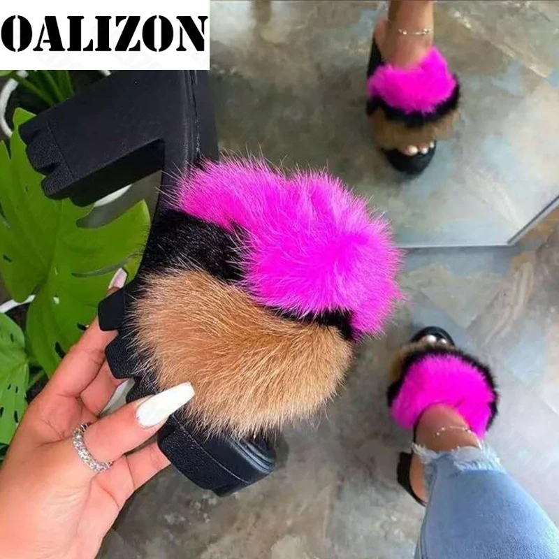 High Heels Fur Women Slippers Summer Platform Thick Sandals Hot Sale Slides 2022 New Sexy Pumps Party Ladies Shoes Flip Flops
High Heels Fur Women Slippers Summer Platform Thick Sandals Hot Sale Slides 2022 New Sexy Pumps Party Ladies Shoes Flip Flops