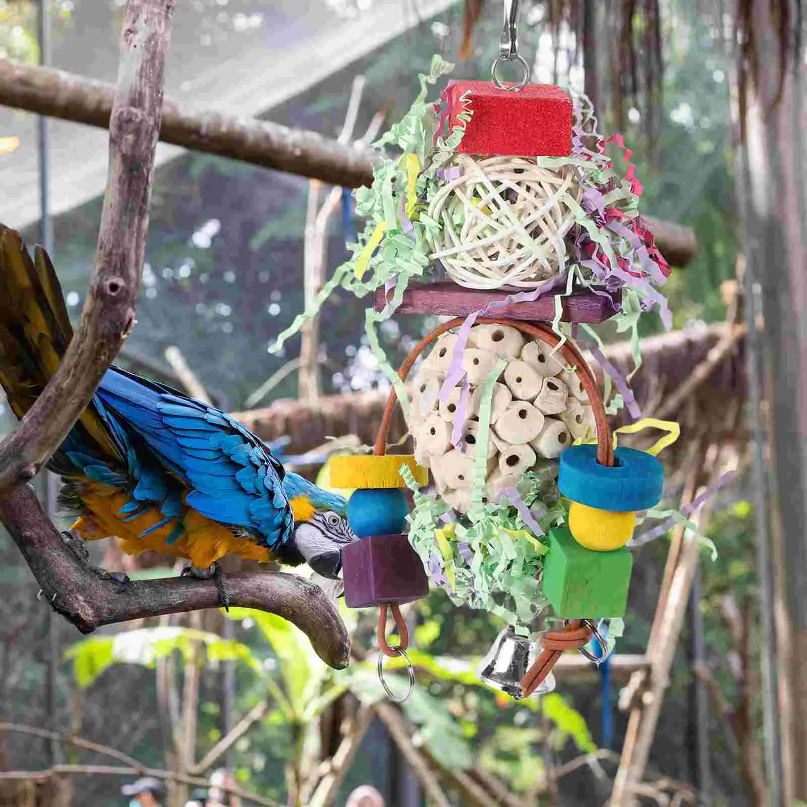 Parrot Chewing Toy Bird Foraging Hanging Toys Bite Cage Shredding Wood Parakeet Training
Parrot Chewing Toy Bird Foraging Hanging Toys Bite Cage Shredding Wood Parakeet Training