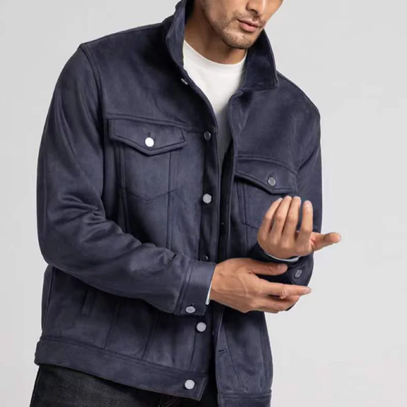 2022 Autumn Winter Lapel Collar Long Sleeve Solid Coat Tops Casual All Match Warm Basic Outerwear Overcoat Mens Slim Fit Jackets
2022 Autumn Winter Lapel Collar Long Sleeve Solid Coat Tops Casual All Match Warm Basic Outerwear Overcoat Mens Slim Fit Jackets