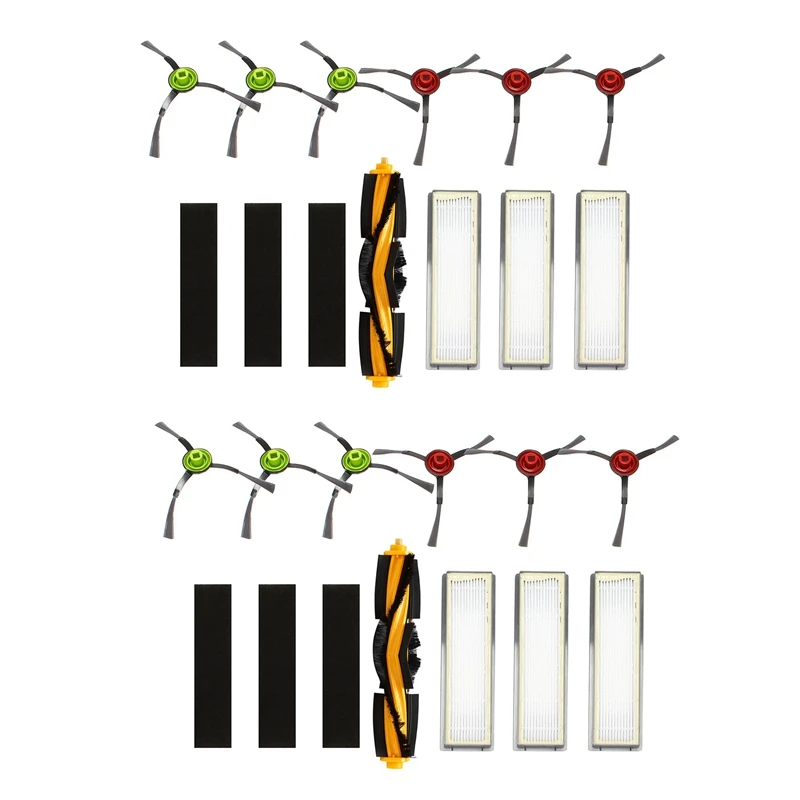 Запчасти для пылесоса Ecovacs Deebot OZMO 950 920, 2 роликовых щетки, 6 фильтров, 6 губки, 12 боковых щеток
Запчасти для пылесоса Ecovacs Deebot OZMO 950 920, 2 роликовых щетки, 6 фильтров, 6 губки, 12 боковых щеток