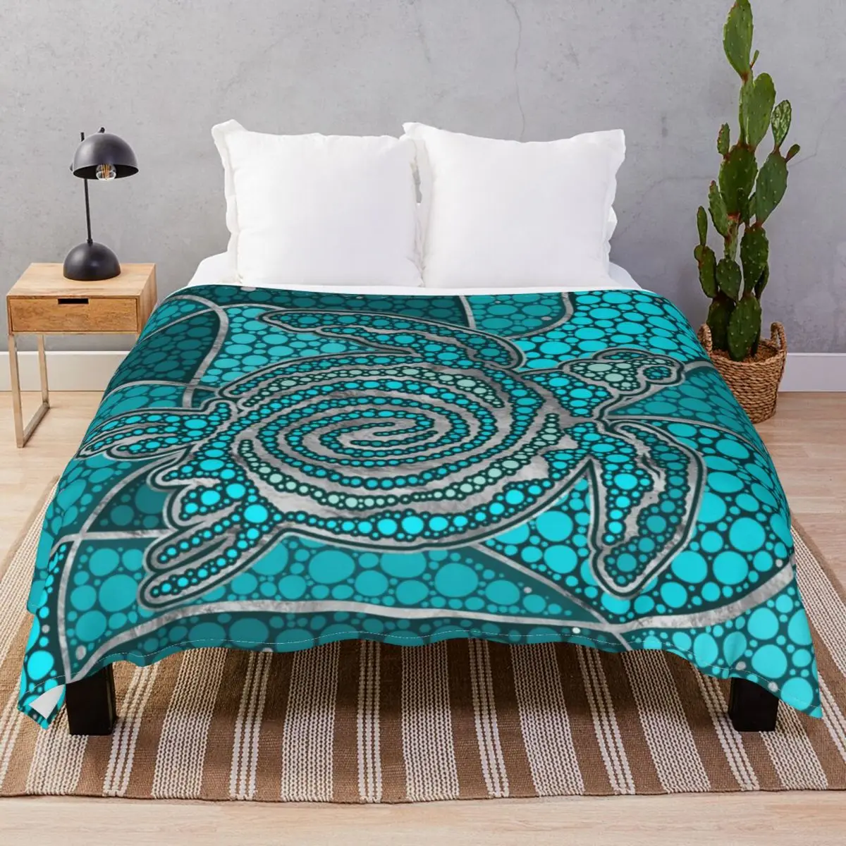 Turtle Aboriginal Dot Art Blankets Fleece Spring Autumn Multi-function Throw Blanket for Bedding Sofa Travel Office
Turtle Aboriginal Dot Art Blankets Fleece Spring Autumn Multi-function Throw Blanket for Bedding Sofa Travel Office