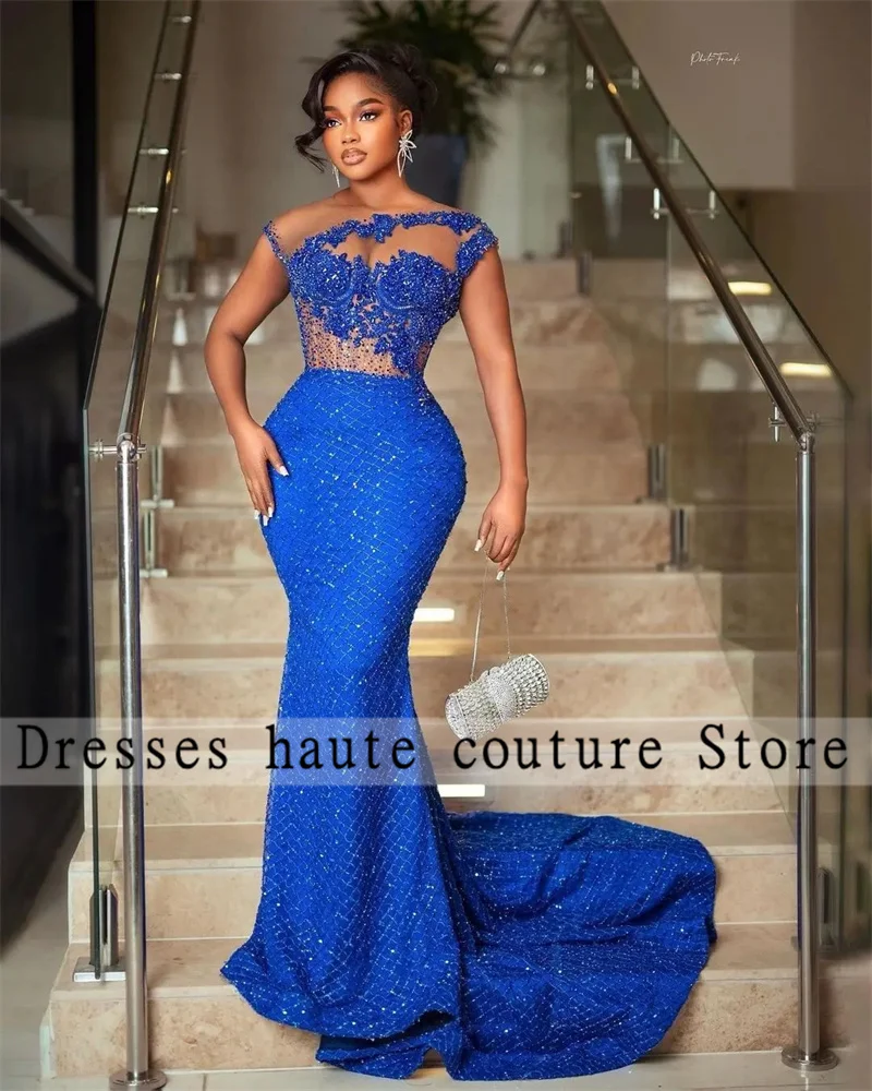 Aso Ebi Royal Blue Sparkly Sequins Evening Dresses 2022 African Women Beaded Prom Gowns Birthday Party Dress Vestido De Fiesta
Aso Ebi Royal Blue Sparkly Sequins Evening Dresses 2022 African Women Beaded Prom Gowns Birthday Party Dress Vestido De Fiesta