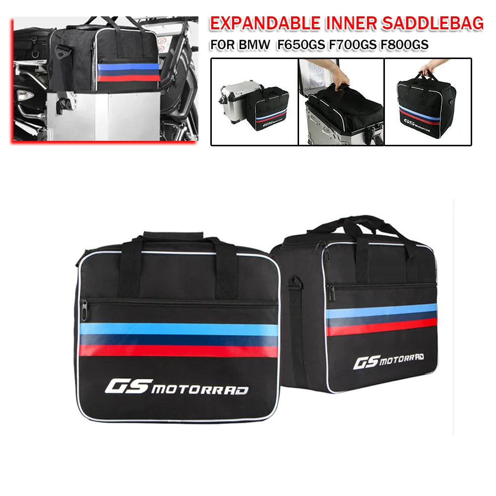 

Motorcycle Luggage Expandable Inner Saddlebag For BMW F700GS F800GS F850GS Adventure F750 GS Side Boxs Top Panniers Saddle Bags