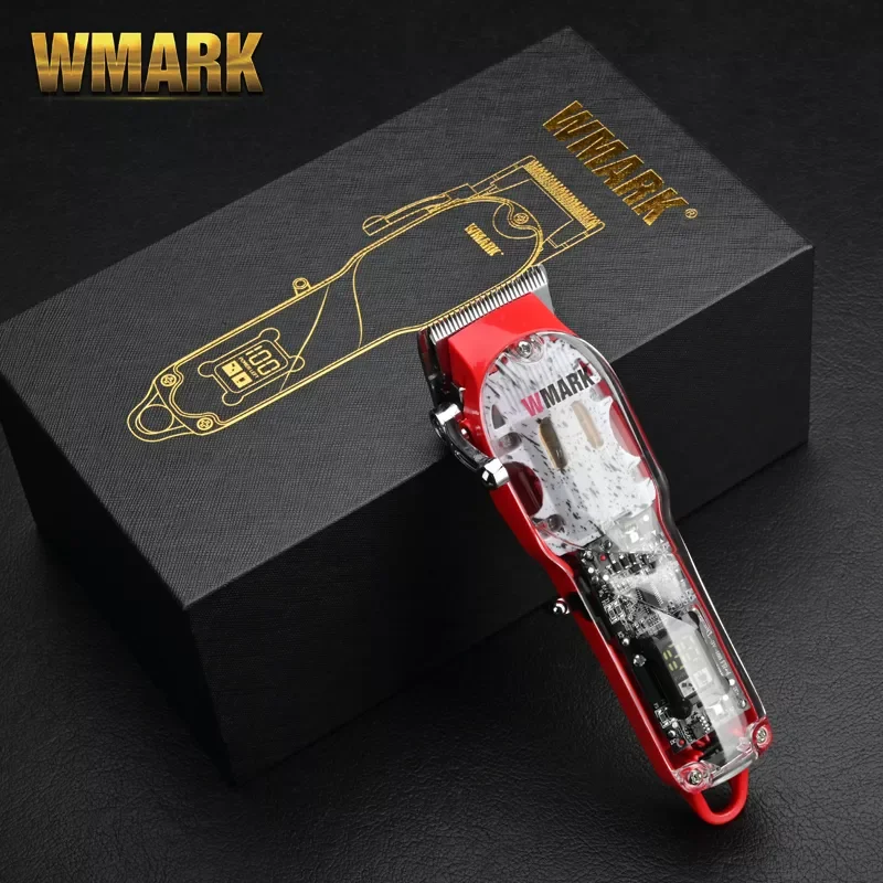 WMARK NG-409 red color Transparent Style Professional Rechargeable Clipper Cord & cordless Hair Trimmer with taper blade ng4
WMARK NG-409 red color Transparent Style Professional Rechargeable Clipper Cord & cordless Hair Trimmer with taper blade ng4