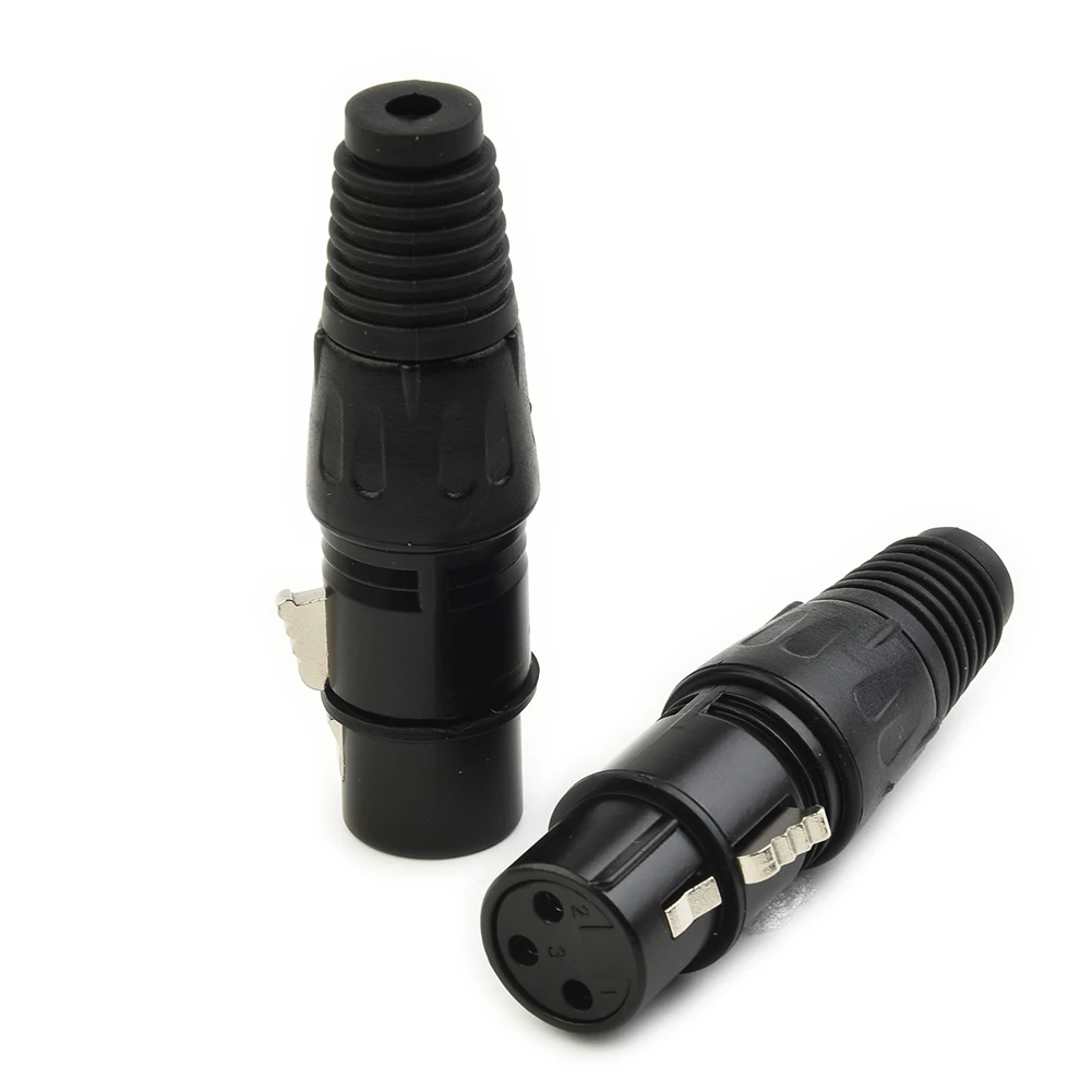 

10 пар XLR DMX 3-контактный микрофонный кабель, штекеры, разъемы, инструменты, штекер, змеевидный штекер для микрофона, Кабельный разъем