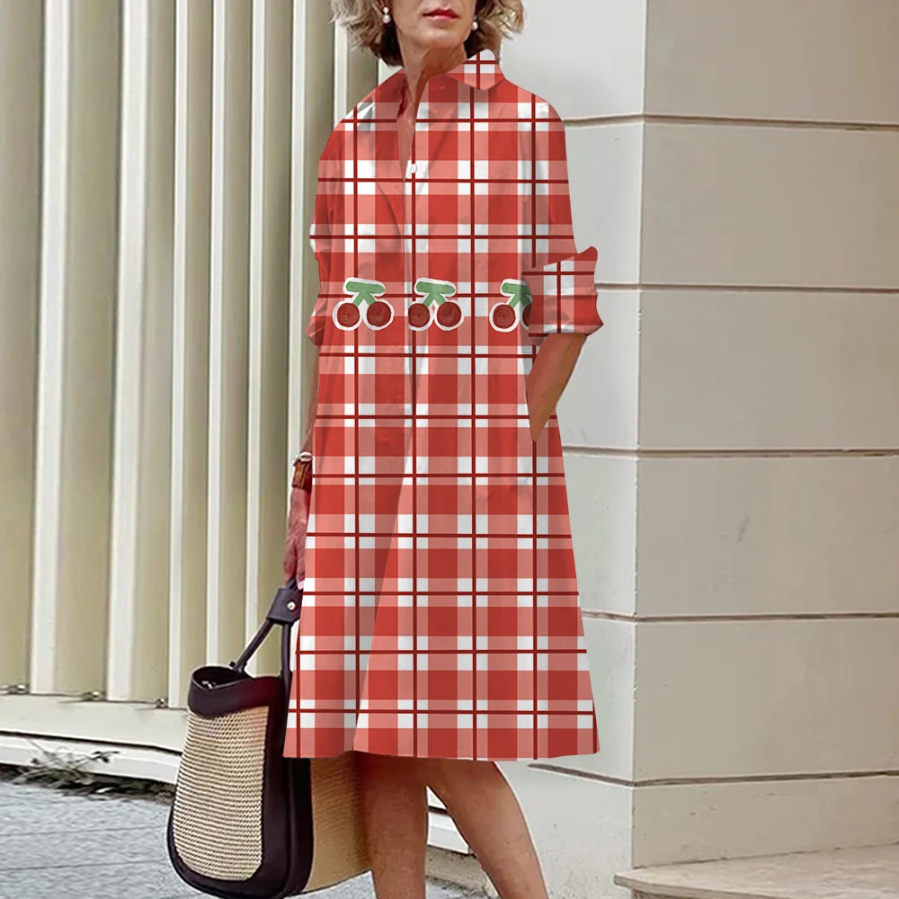 Long Dress Full Sleeve Vintage Autumn Winter Dresses Women Plaids Printed Slim Elegant Ladies Party Dress
Long Dress Full Sleeve Vintage Autumn Winter Dresses Women Plaids Printed Slim Elegant Ladies Party Dress