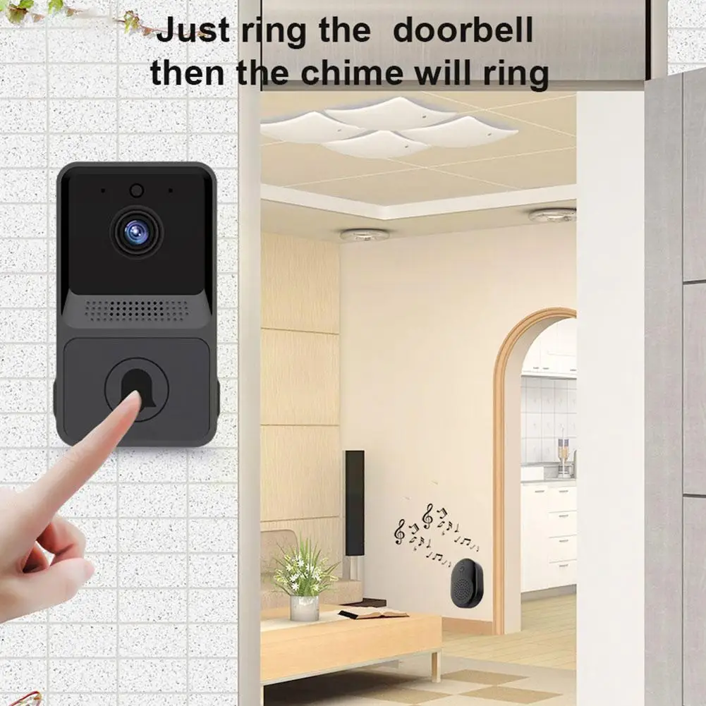 Smart Camera Wifi Wireless Doorbell WiFi Remote Home Bell Security Intercom IR Door Vision Camera Two-Way HD with Night E8Z1
Smart Camera Wifi Wireless Doorbell WiFi Remote Home Bell Security Intercom IR Door Vision Camera Two-Way HD with Night E8Z1