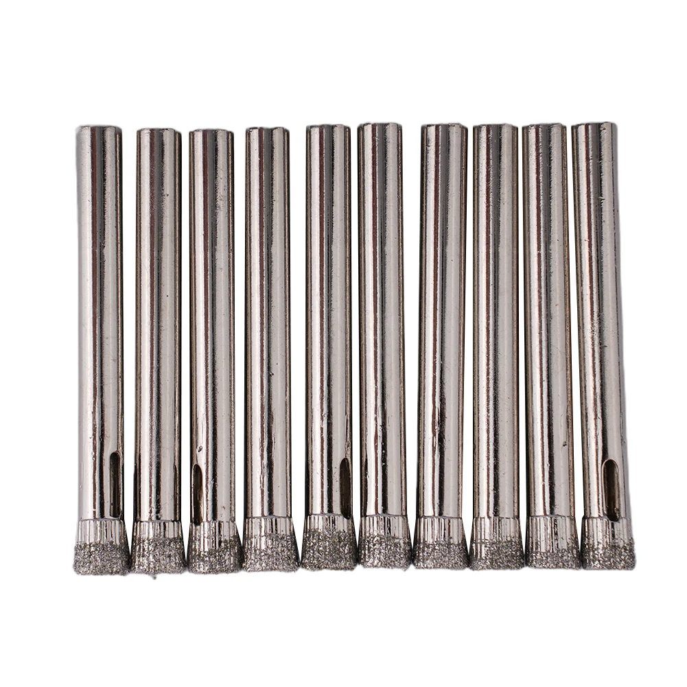 10Pcs 6mm Diamond Coated Drill Bit Tile Ceramic Glass Hole Saws 5x0.6x0.6cm Woodworking Tools Ferramentas Herramientas Brocas
10Pcs 6mm Diamond Coated Drill Bit Tile Ceramic Glass Hole Saws 5x0.6x0.6cm Woodworking Tools Ferramentas Herramientas Brocas