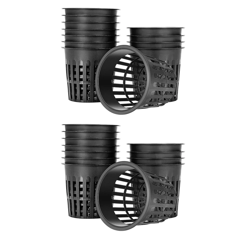 30 Pack 4 Inch Net Cups Slotted Mesh Wide Lip Filter Plant Net Pot Bucket Basket For Hydroponics
30 Pack 4 Inch Net Cups Slotted Mesh Wide Lip Filter Plant Net Pot Bucket Basket For Hydroponics