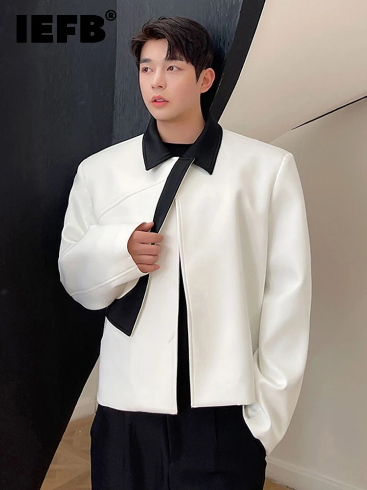 IEFB Men's Casual Short Jacket Twill Stitching Contrast Color Korean Style 2022 Spring Autumn New Fashionable Tops 9A1741
IEFB Men's Casual Short Jacket Twill Stitching Contrast Color Korean Style 2022 Spring Autumn New Fashionable Tops 9A1741