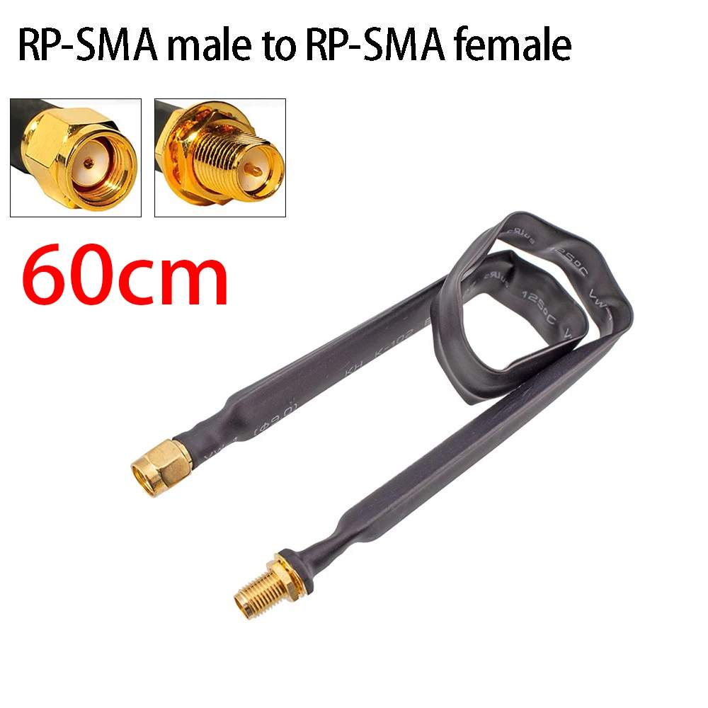 RP-SMA Male To RP-SMA Female Flat Coaxial Extension Pigtail 60cm Compatible With 802.11ac 802.11n 802.11g 802.11b WiFi Standard
RP-SMA Male To RP-SMA Female Flat Coaxial Extension Pigtail 60cm Compatible With 802.11ac 802.11n 802.11g 802.11b WiFi Standard