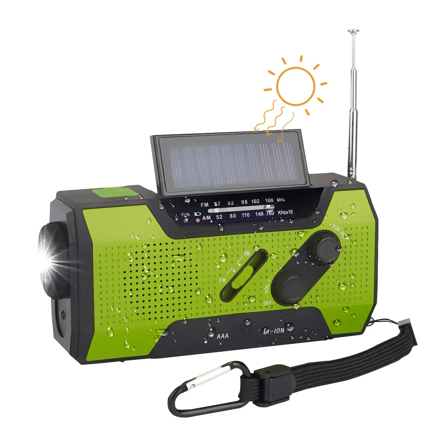 Solar Dynamo Crank Radio FM AM Portable Multifunction Outdoor Novelty Emergency Radio with 2000 mAh as Power Bank
Solar Dynamo Crank Radio FM AM Portable Multifunction Outdoor Novelty Emergency Radio with 2000 mAh as Power Bank