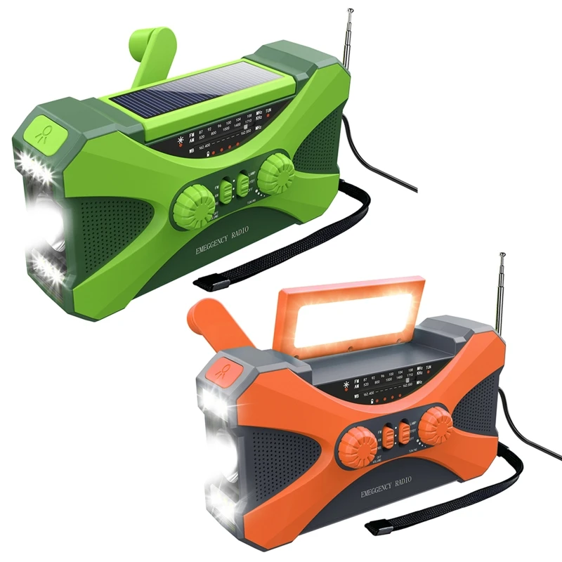 10000mAh Weather Radio Hand Crank Radio Flashlight Cell Phone Charger Survival Radio Emergency Supplies Survival Gear
10000mAh Weather Radio Hand Crank Radio Flashlight Cell Phone Charger Survival Radio Emergency Supplies Survival Gear