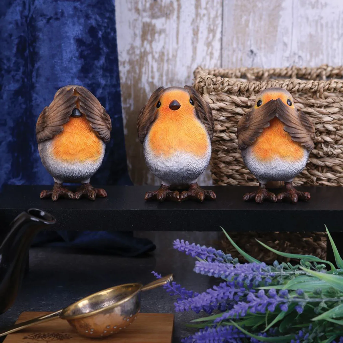 Cute Three Wise Robin Figurines Resin Statue No See No Hear No Speak Ornament Home Decoration Birthday Gift for Friends Animal
Cute Three Wise Robin Figurines Resin Statue No See No Hear No Speak Ornament Home Decoration Birthday Gift for Friends Animal